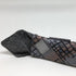 Étui à aiguilles droites en bois de 34cm - Aspect briques gris, orange brulé et noir