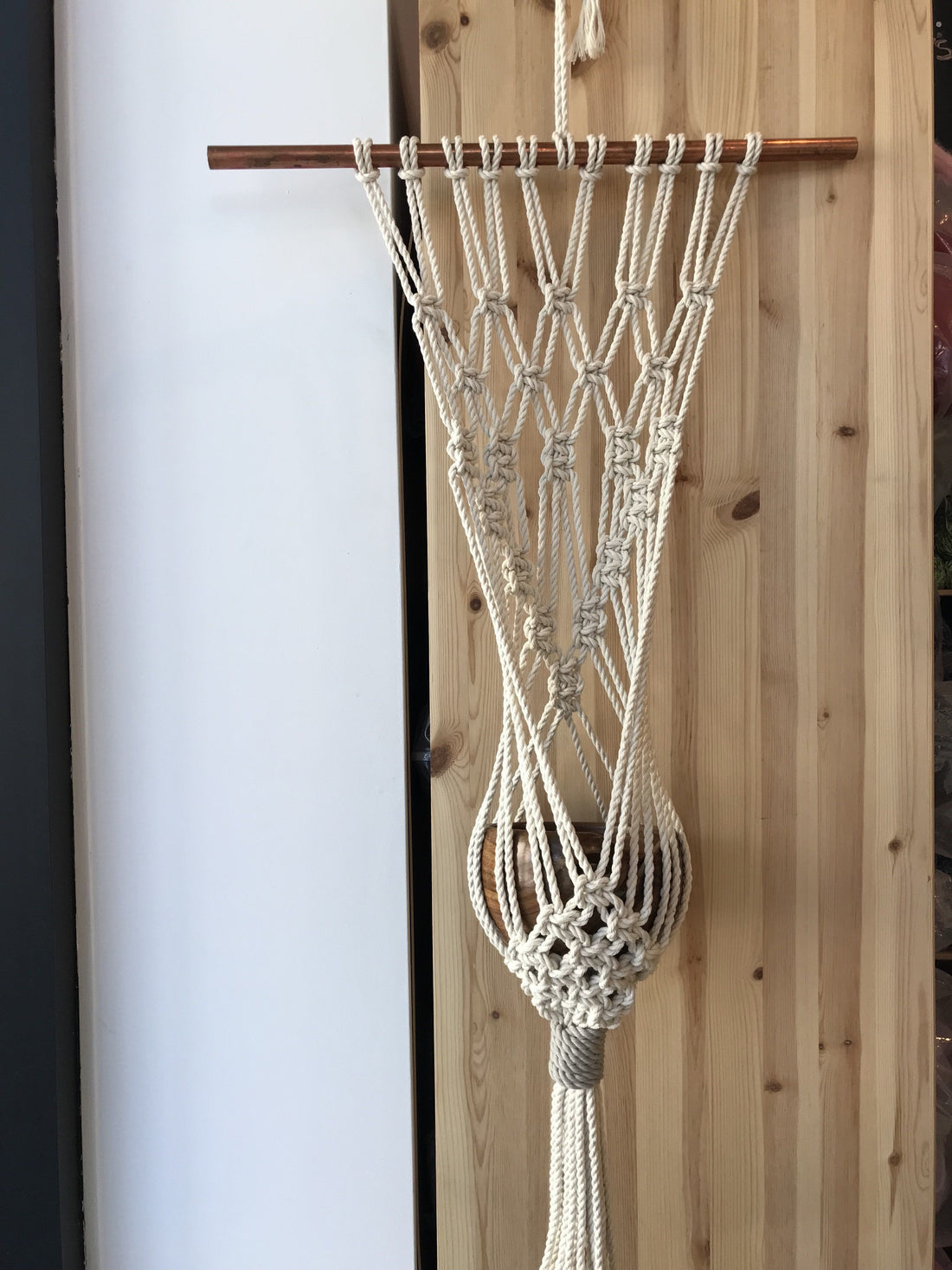 Atelier tenture murale ET support à plante en macramé