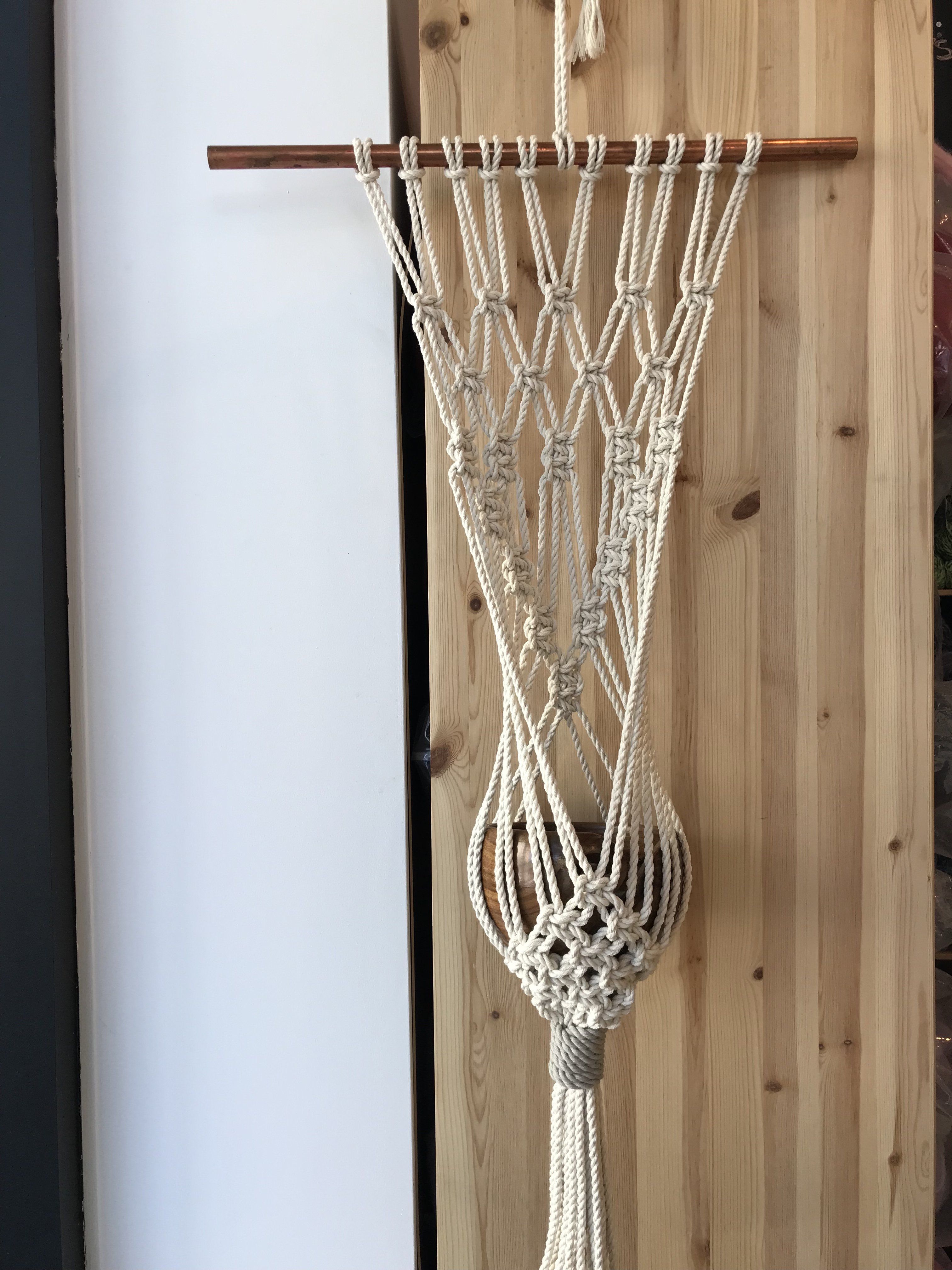 Atelier tenture murale ET support à plante en macramé