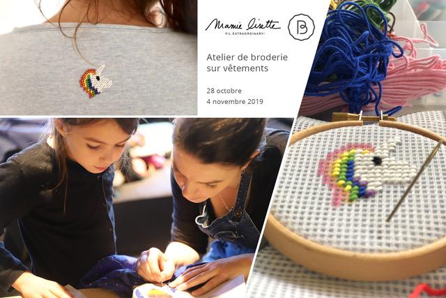 Atelier de broderie avec Mamie Lisette