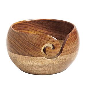 Bol à laine en bois
